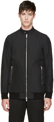 Thamanyah black FW15 padded 100% polyester rick owens bomber jacket, 50, BNW/OT