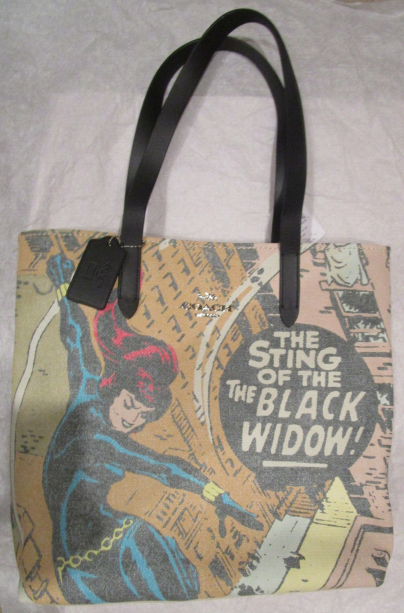 Coach x Marvel Black Widow Large Tote Bag *new with tags*