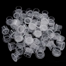 Tattoo Ink Cups 300PCS 14Mm Medium Disposable Pigment Caps with Base Plastic