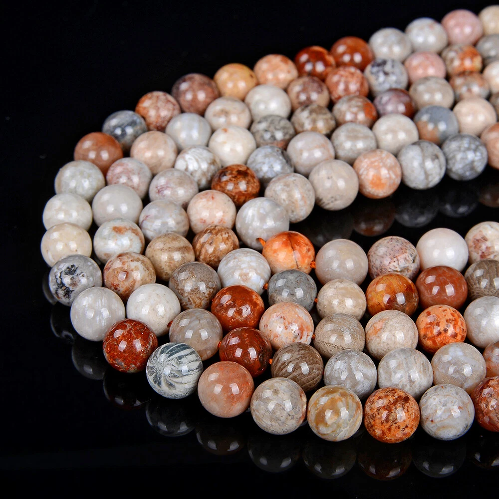 Coral on sale fossil beads