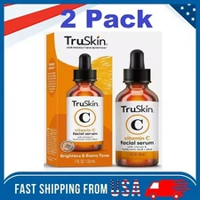 2 x 1oz TruSkin Vitamin C Anti Aging Facial Serum with Authenticity verification