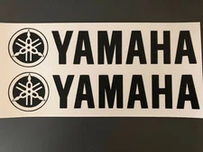2x Yamaha Logo Vinyl Sticker Decal 6"  8" 10" 12" 16" 20" 23" Multiple Colors