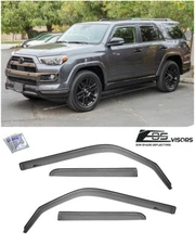 For 10-Up Toyota 4Runner JDM In-Channel Side Window Sun Shade Rain Deflectors