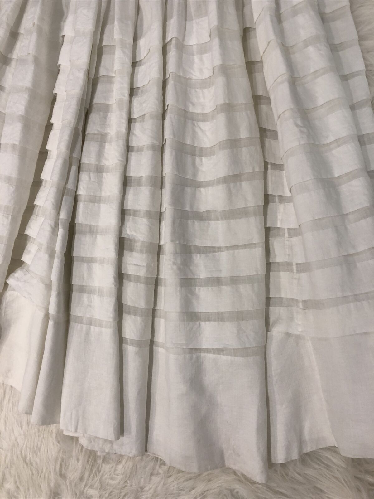 Antique Vintage Linen Skirt XS-S - image 3
