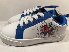 Spider-Man Marvel Kids Athletic Sneakers White Blue Red