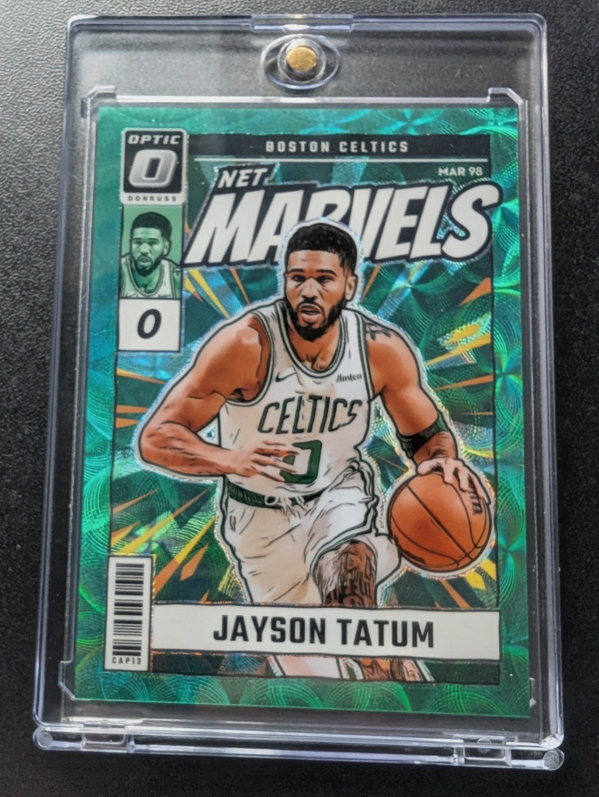 2024 Panini Donruss Optic International Green Net Marvels Jayson Tatum /25
