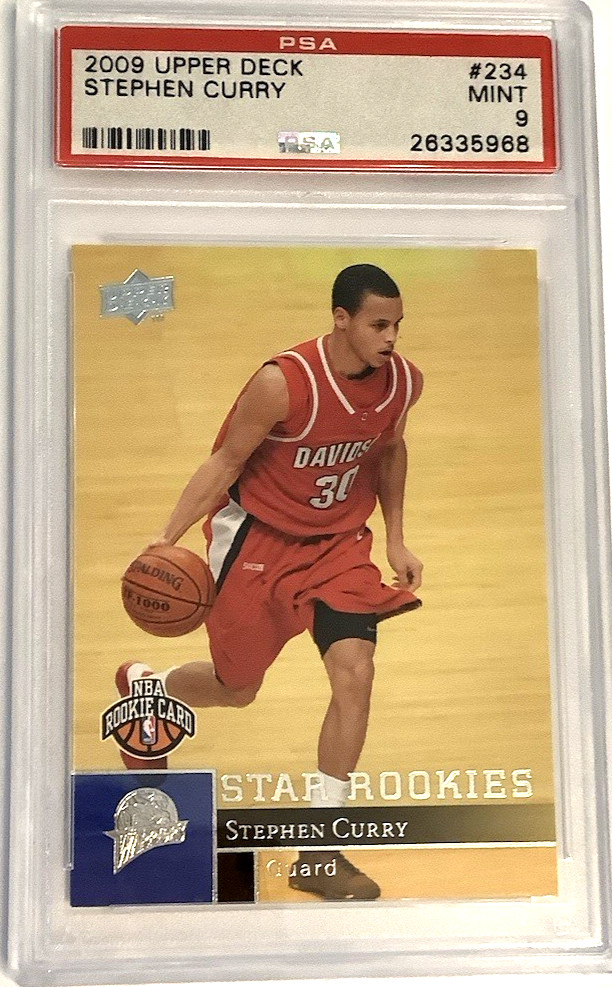 2009 Upper Deck #234 Stephen Curry RC Rookie PSA 9 view 3
