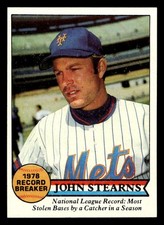 1979 Topps #205 John Stearns RB Near Mint Mets RB