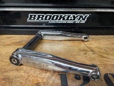 Planet X retro 3 piece BMX or MTB DJ cranks 175mm CHROME