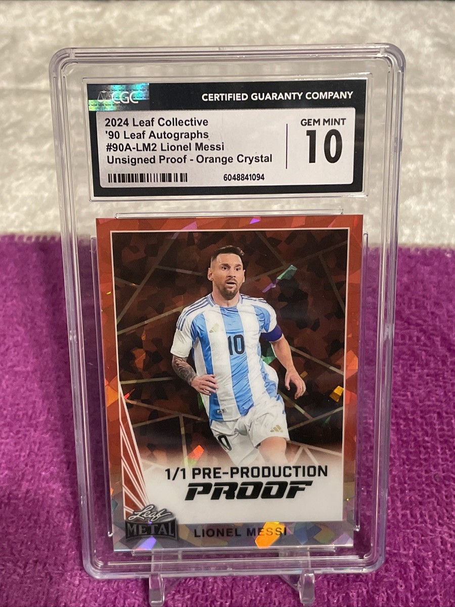 2024 LEAF COLLECTIVE LIONEL MESSI #90A-LM2 PRE-PRODUCTION PROOF SP