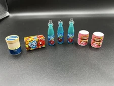 MIni Brands DRINKS KOOLAID Lot Barbie Dollhouse Zuru- 7 Items PROTEIN