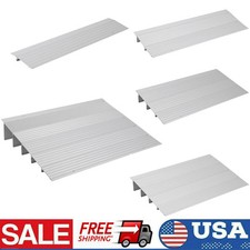 Threshold Ramp 1"/2"/3"/4"/5" Aluminum Door Ramp 700 lbs Wheelchair Adjustable