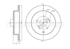 2x Bremsscheibe belüftet 23-1639C METELLI für SUZUKI GRAND VITARA II