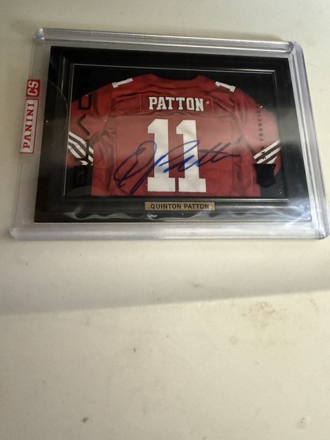 2013 Quinton Patton Black Shadow box Jersey Auto/99, Niners