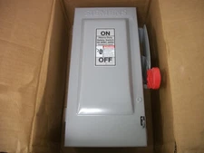 SIEMENS DISCONNECT TYPE 1 HF361 30AMP 600VOLT 3POLE FUSIBLE NIB