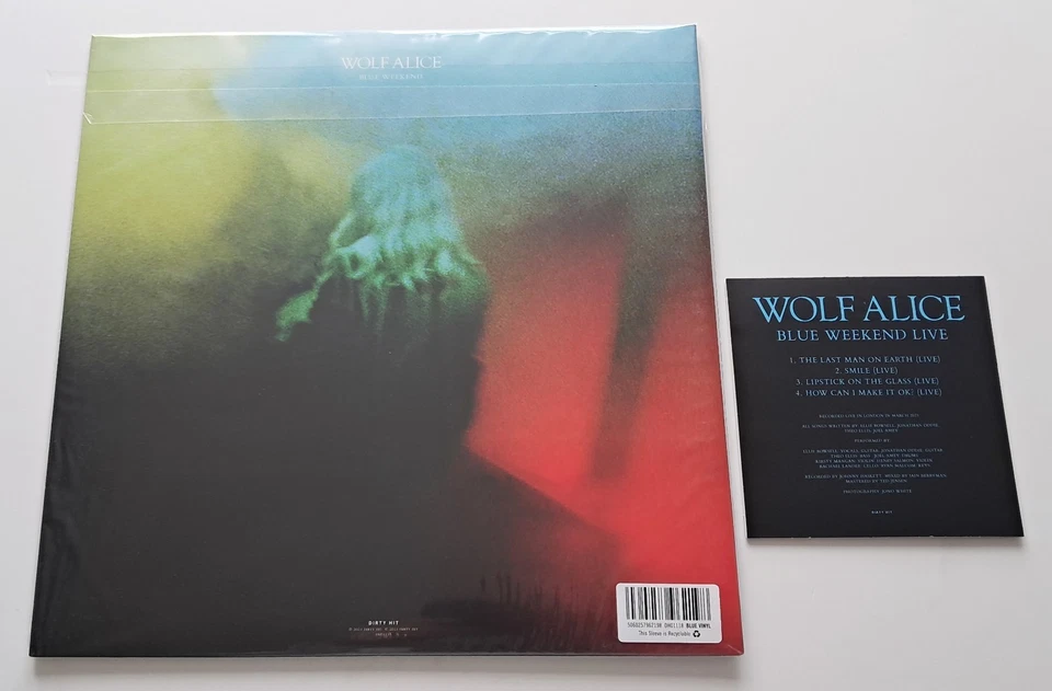 Wolf Alice - Blue Weekend UK 2021 Dirty Hit Blue Vinyl LP *Sealed* with Live CD - Image 2 of 2