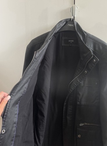 Chaqueta utilitaria Peter Werth vintage efecto cera para hombre UK L - Imagen 10 de 17