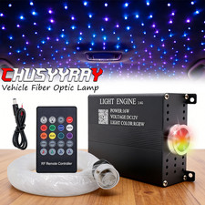 Fiber Optic LED car Shooting Meteor Star Roof HEADLINER LIGHT Kit 16W RGBW 300Pc