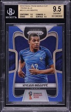 2018 Panini Prizm World Cup #80 Kylian Mbappe Blue Prizm /199 Rookie BGS 9.5
