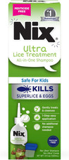 Ultra Superlice Treatment, All-In-One Shampoo, 4 Fl Oz & Lice Removal Comb