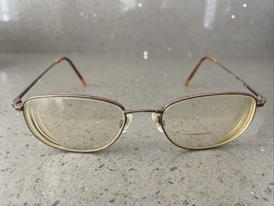 Flexon by Marchon 600 Eyeglasses Frames Only Full Rim 54[]18 145 Shiny Brown