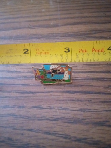WASHINGTON STATE SOUVENIR LAPEL PIN - Picture 2 of 4