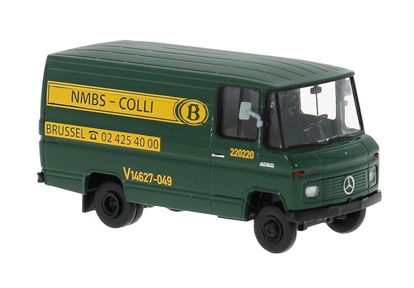 Brekina 36861 Mercedes L 406 D Kasten, Belgische Bahn, Bj.1967, 1:87, Neu-image