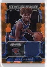2021-22 Panini Prizm Sensational Swatches Orange Ice Miles McBride #SW-MMC 1c47