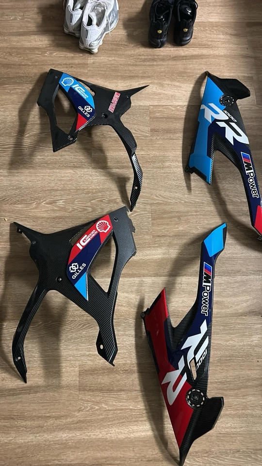 Kit de carenado para BMW S1000RR M1000RR 2019-2022 carrocería ABS azul rojo negro 19-22 Foto 3 de 4