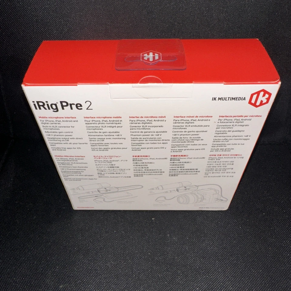 New IK Multimedia iRig Pre 2 - XLR Microphone Interface for iOS Devices - Image 3 of 3