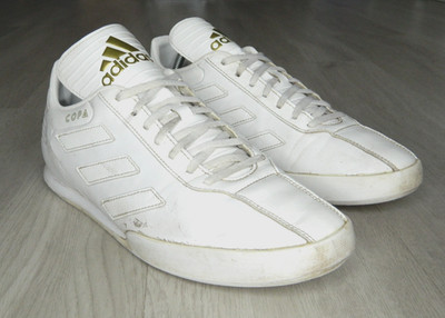 Adidas Copa Super Herren Sneaker Triple Weiß Leder Größe 10 / 44,5