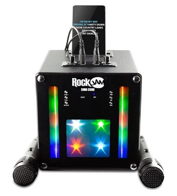 RockJam Singcube 5-Watt Rechargeable Bluetooth Karaoke Machine with Two...