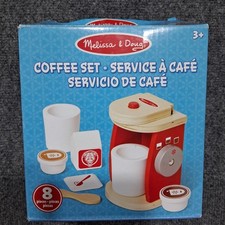 Melissa  Doug Brew and Serve Wooden Coffee Maker Set