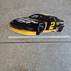 Vintage Miller Genuine Draft Beer Metal Sign 47”X 21” Stock Car Rusty Wallace.