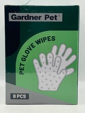 GARDNER PET Dog  Cat Glove Wipes, Cleaning  Deod Bath Wipes, 3 Ct-12 Packs NEW