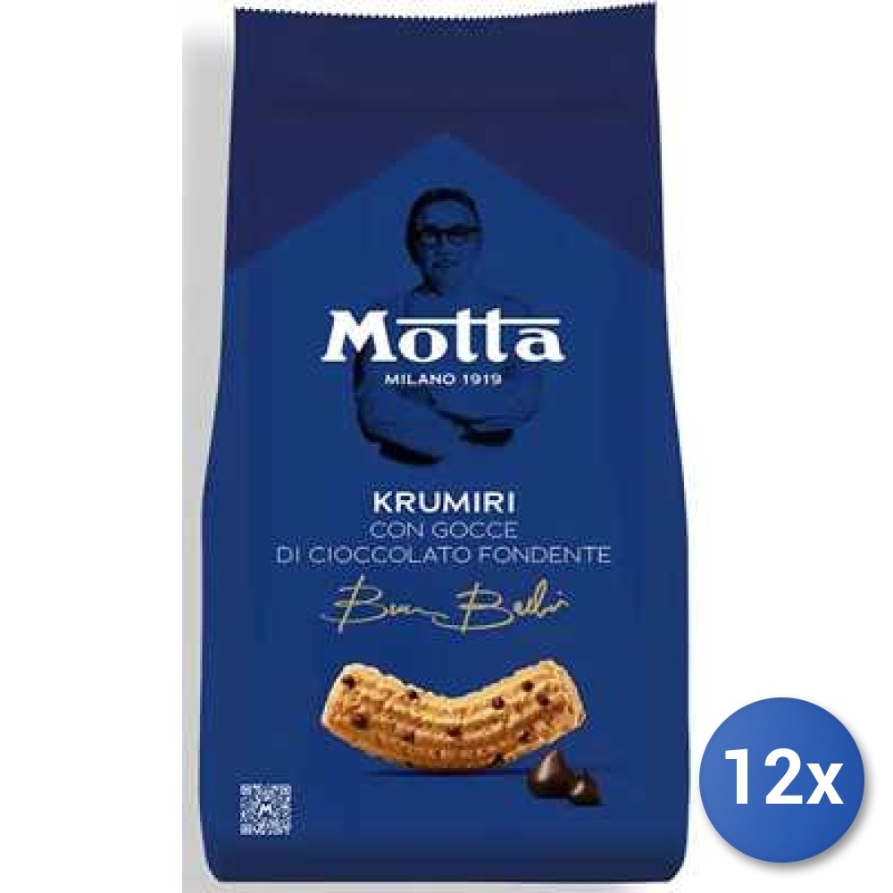 12x Motta Biscotti Krumiri Chocolate Drops 290 g Multicolor Multipack