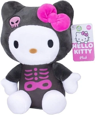 SANRIO Hello Kitty Chococat Plüschtier schwarz Skelett-Outfit ca. 23 cm