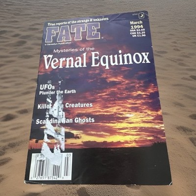 Fate Magazine Paperback March 1994 Vernal Equinox True Reports Strange Unknown