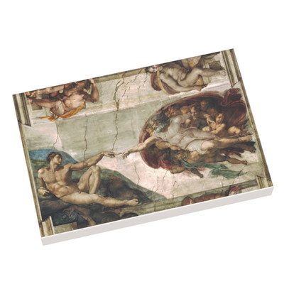 Custom Print auf 2x3 Fliese: Gemälde: Die Erschaffung Adams, Michelangelo
