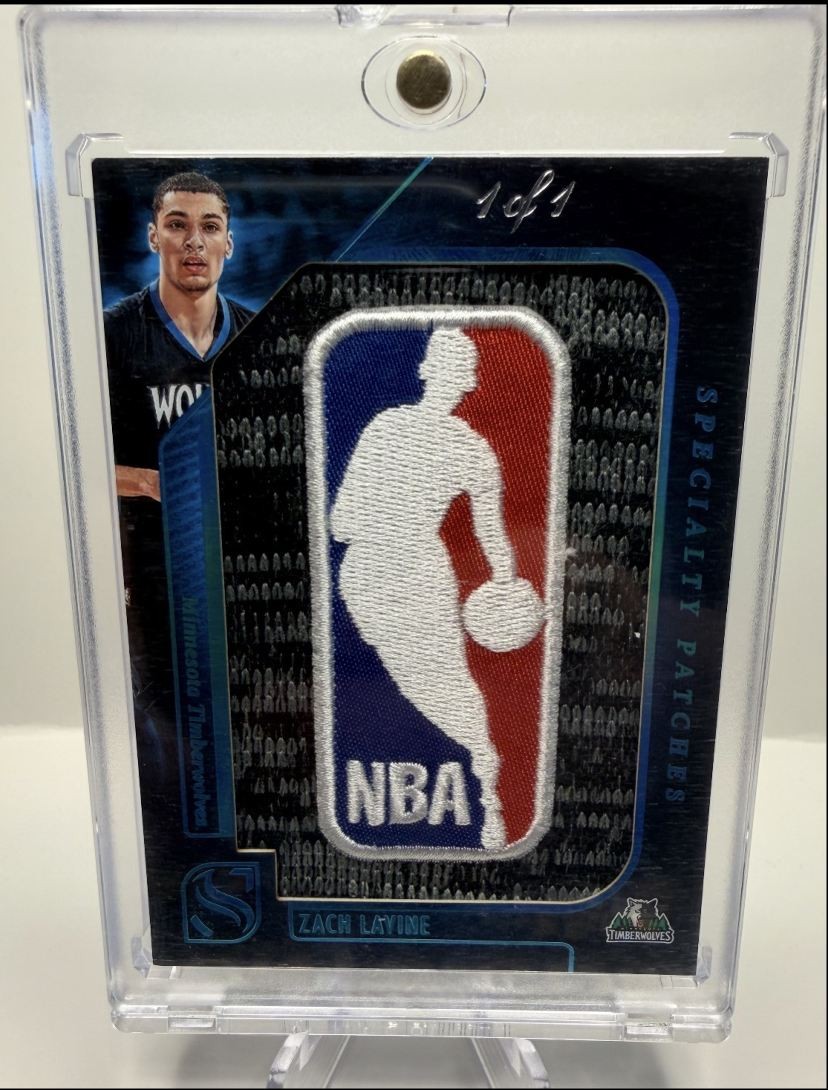 ZACH LAVINE 2024-25 PANINI SILHOUETTE LOGOMAN PLATINUM PATCHES 1/1 * Q6995
