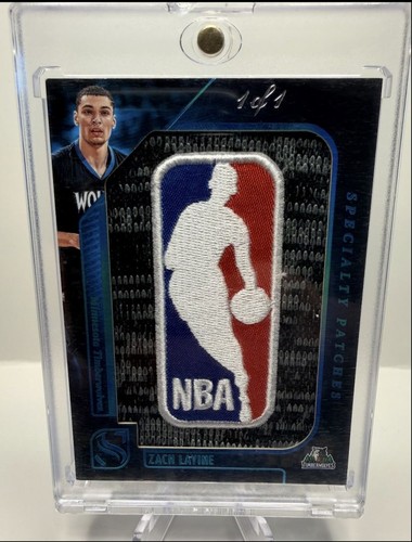 ZACH LAVINE 2024-25 PANINI SILHOUETTE LOGOMAN PLATINUM PATCHES 1/1 * Q6995