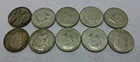 (Lot 27) 1965-69 40% Silver Kennedy Half Dollar Lot Of 10 Halves