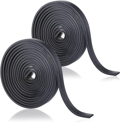 75 Inches Flexible Magnetic Strip Insert Shower Door Black 