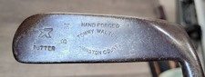 Antique Vintage Tommy Walton Leamington Country Hickory Wood Shaft Golf Putter