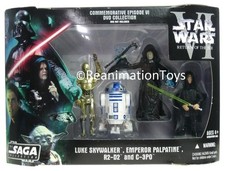 Star Wars Saga DVD Commemorative Collection ROTJ VI Luke Emperor R2-D2 3PO MISB