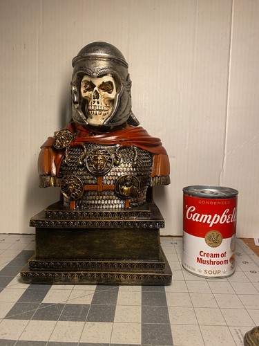 Large Undead Roman Empire Warrior Statue Figurine Missing the Crest Plume