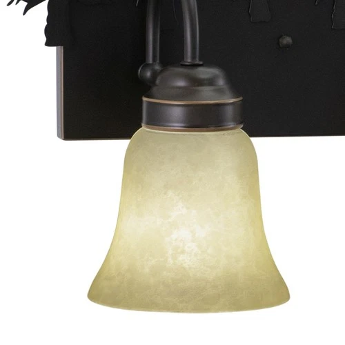 Bozeman 4-Light Bathroom Light in Rustic Style 14 Inches Tall and 33 Inches Wide - Picture 4 of 4