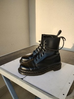 Dr. Martens 1460 Mono Black Smooth Leather EU 37 UK 4 8-Eye Like New Neuwertig