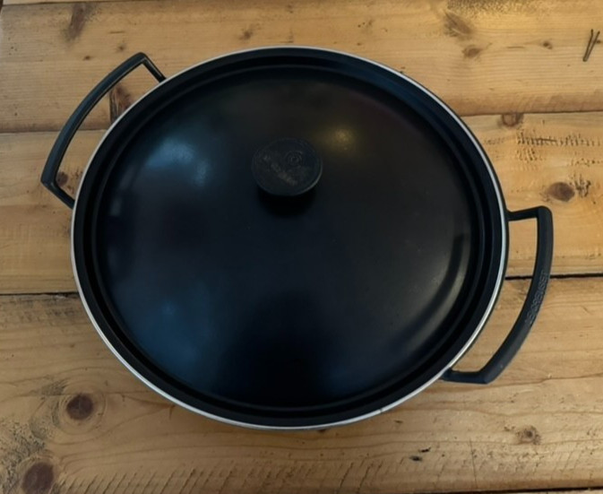Le Creuset Wok Gusseisen Cast Iron Grau Anthrazit
