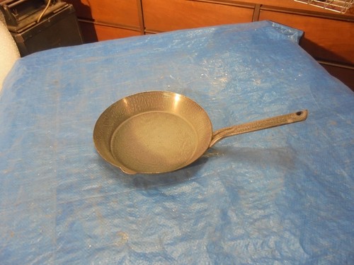grey enamelware fry pan campfire skillet